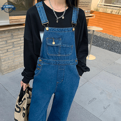 Salopette Bleu Marine Femme