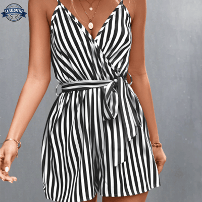 Combishort Rayures Verticales face avant