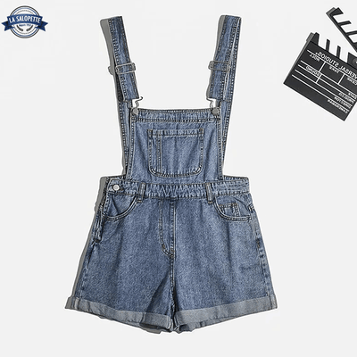 Tuinbroek Kort Jeans Blauw Electra