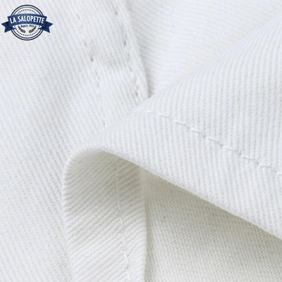 Plastron Short en Jean Blanc