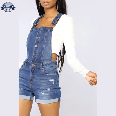 Tuinbroek Short Jeans Azur