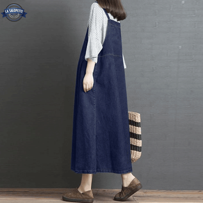 Robe Salopette Bleu Foncée