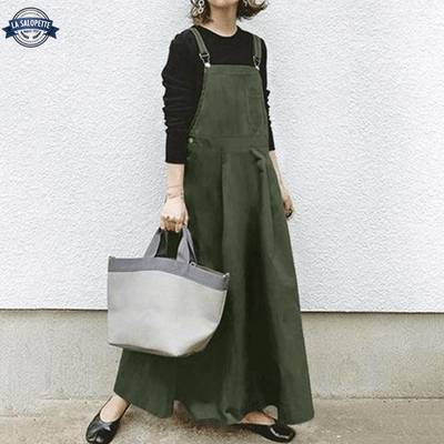 Robe Salopette Kaki Hiver