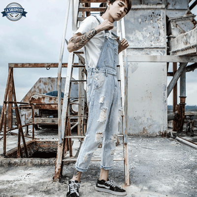 Salopette en Jean Bleu City