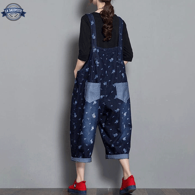 Salopette Jean avec Fleur