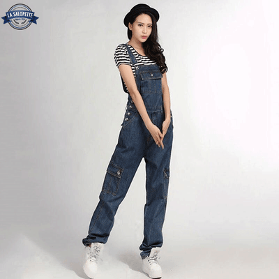 Salopette Vintage Bleue