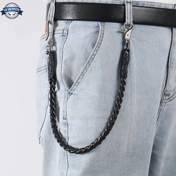 Leren Ketting Drop