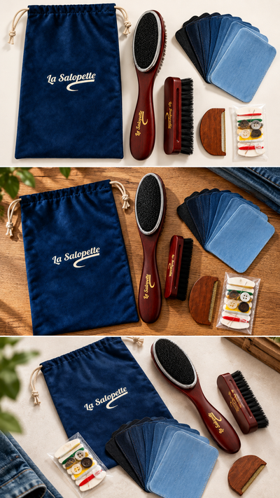 Onderhoudsset voor denim van La Salopette