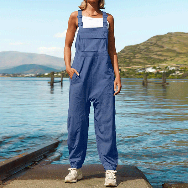 Tuinbroek Vrouw Lavendel Blauw