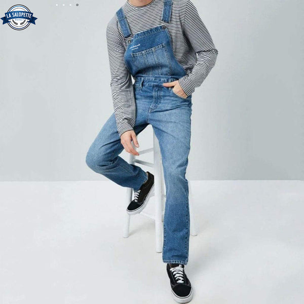 Générique 2024 AI Denim tuinbroek voor heren, casual tuinbroek met Générique 2024 AI Denim tuinbroek voor heren, casual tuinbroek met