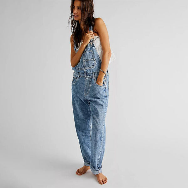 Jeans Tuinbroek Verbleekt Alice