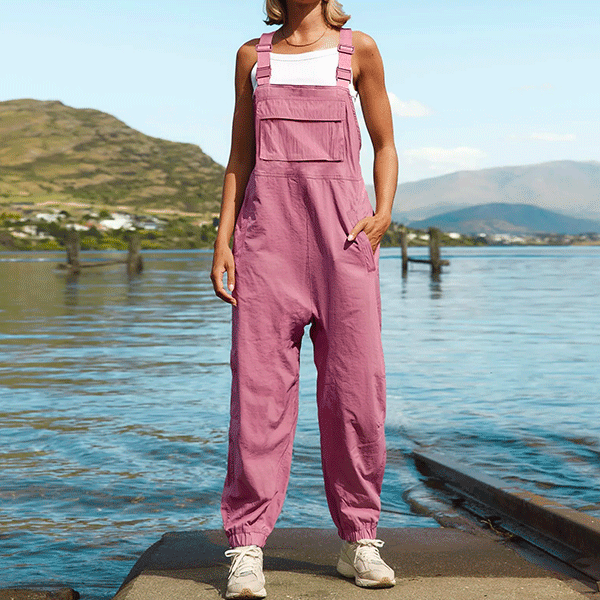 Tuinbroek Roze Pastel Ruim