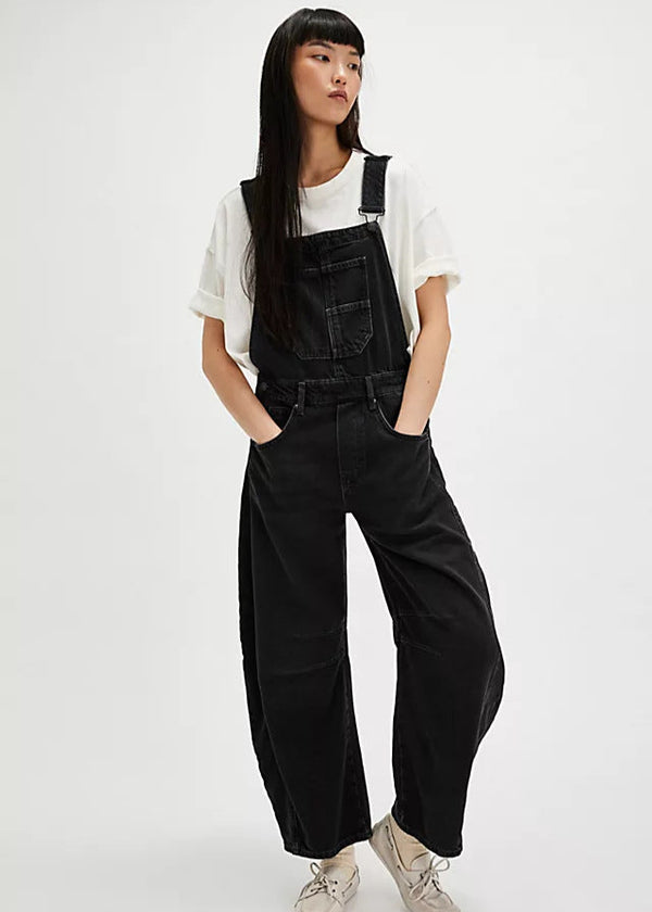 Tuinbroek Zwart Denim Soot