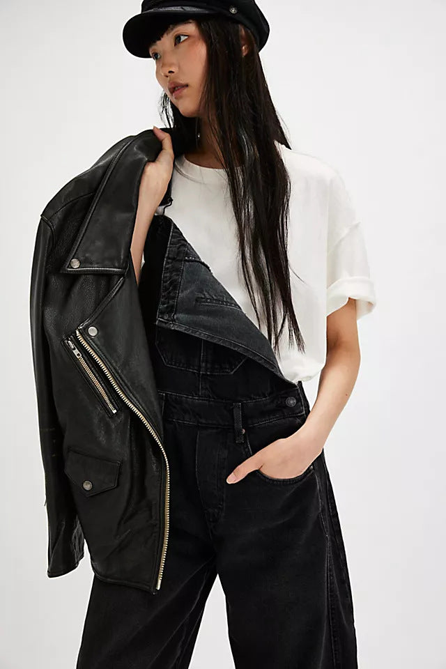 Tuinbroek Zwart Denim Soot