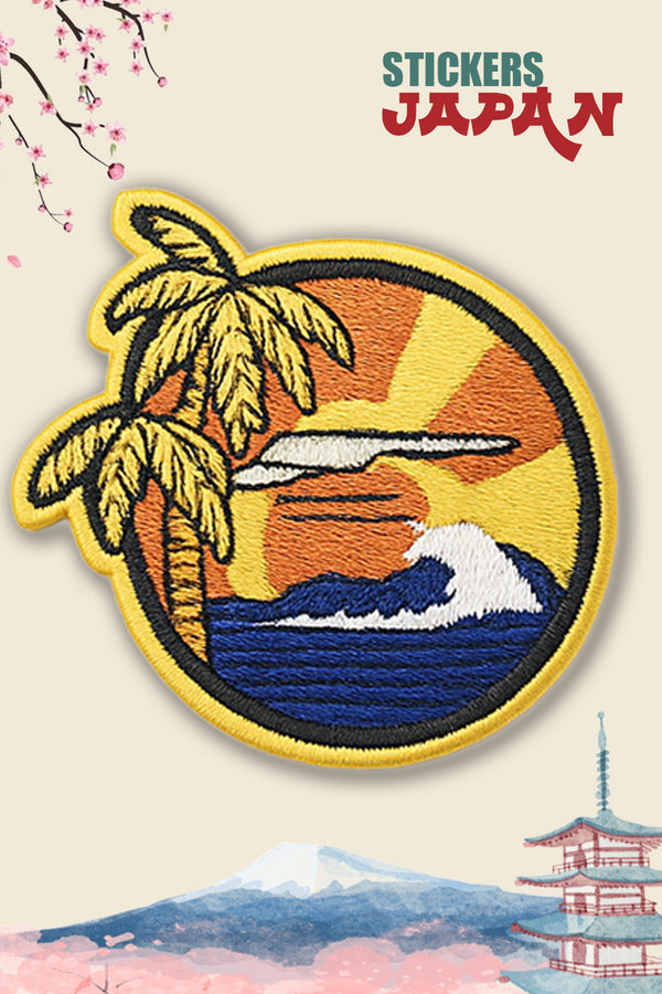 Opstrijkpatch Okinawa Sunset