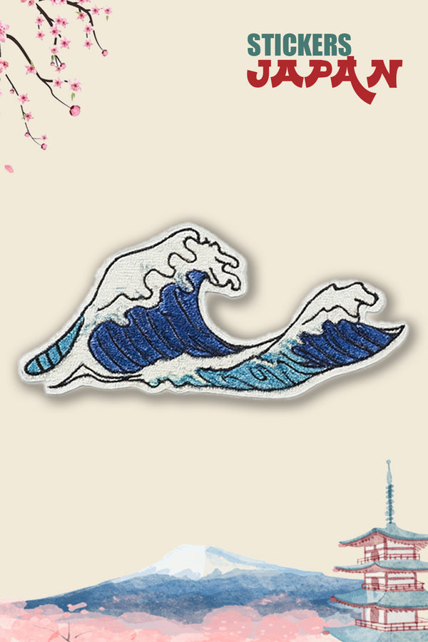 Opstrijkpatch Mini Kanagawa