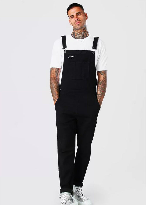 Tuinbroek Jeans Zwart Carbone