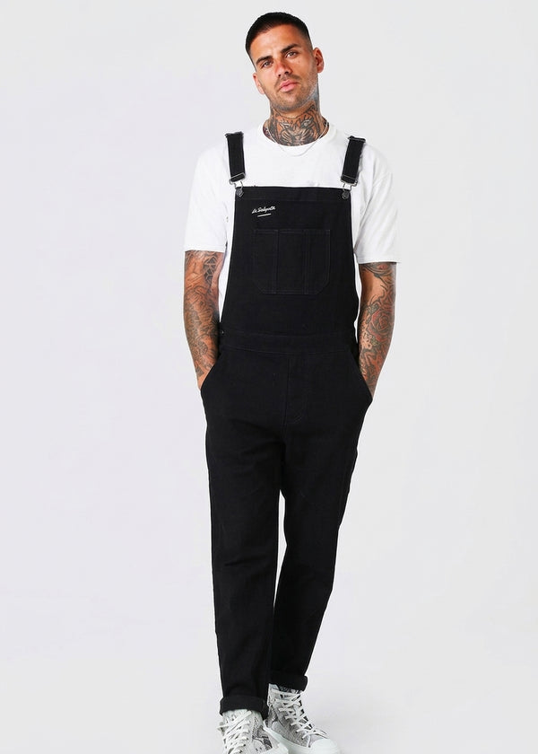 Tuinbroek Jeans Zwart Carbone