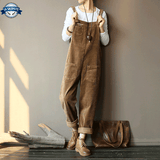 Vintage overalls<br> Kastanje corduroy 