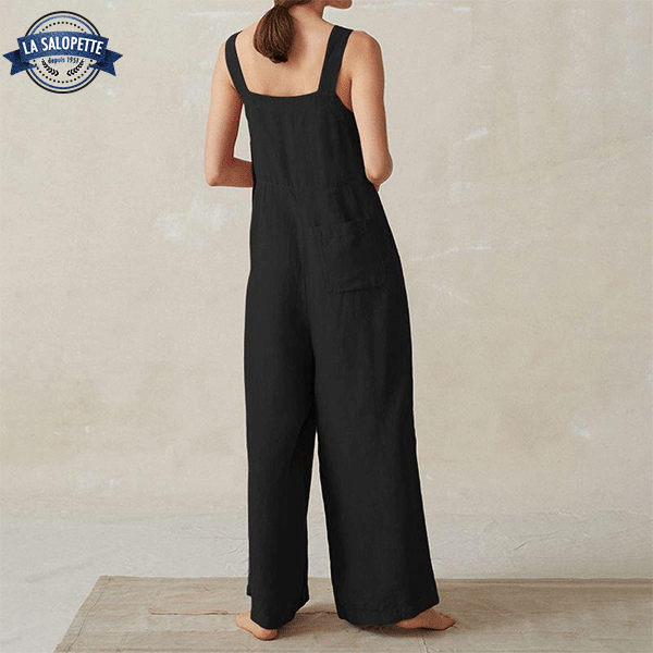 Tuinbroek Robe Pantalon Large Zwart | La Salopette