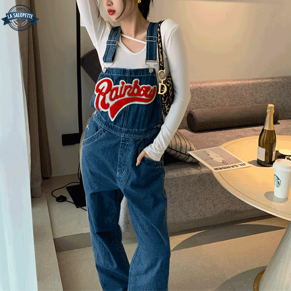 Tuinbroek Jeans Rainbow