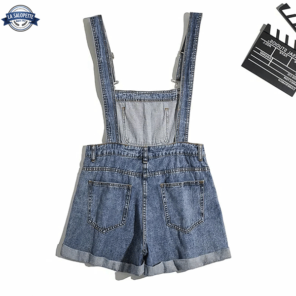 Tuinbroek Kort Jeans Blauw Electra