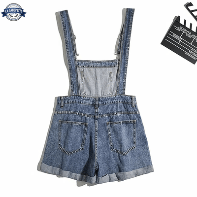 Tuinbroek Kort Jeans Blauw Electra