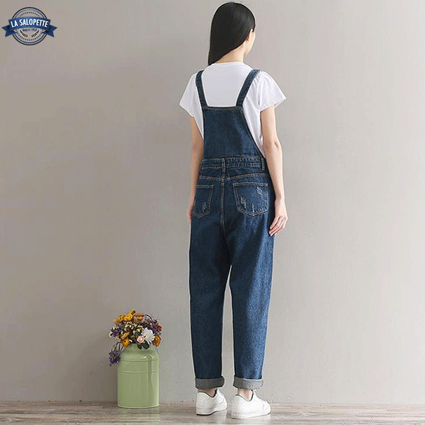 Tuinbroek Jeans Blue Bloomer