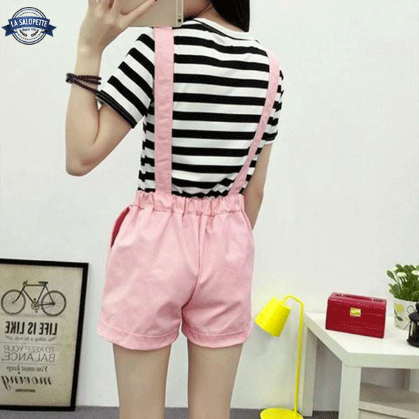 Tuinbroek Short Dames Rose Glacy