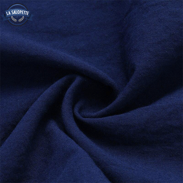 Vintage Tuinbroek Blauw Marine Dames Hippie
