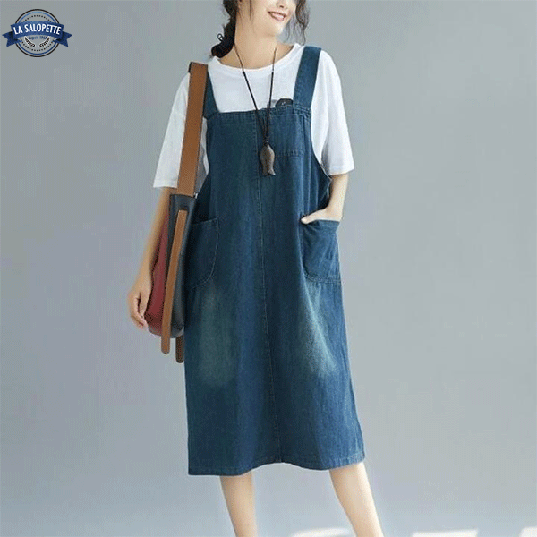 Jurk Tuinbroek Blauw Eend