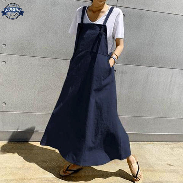 Jurk Tuinbroek Marineblauw Aia