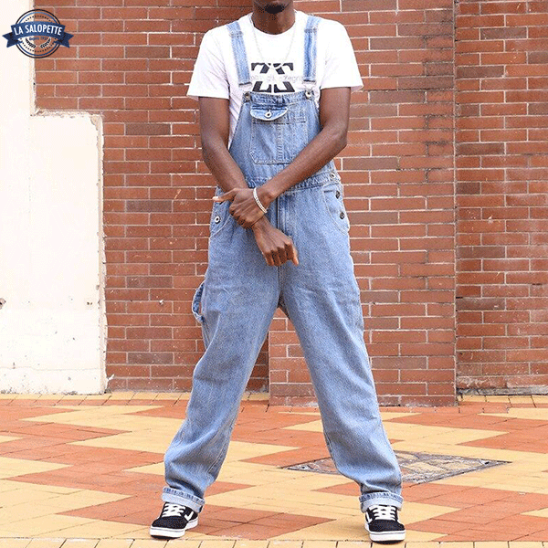 Tuinbroek Jeans Lichtblauw Memphis