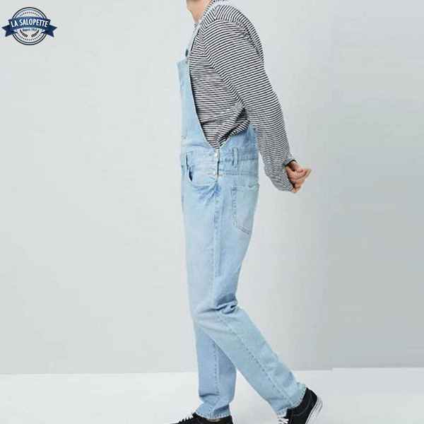 Salopette Blue Jean Ripped