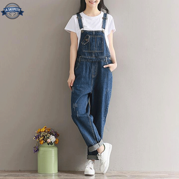 Tuinbroek Jeans Blue Bloomer