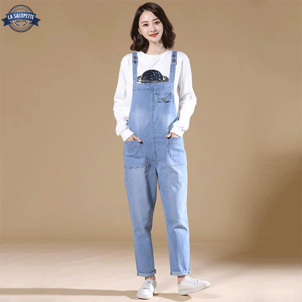Tuinbroek Jeans Licht Blue Look