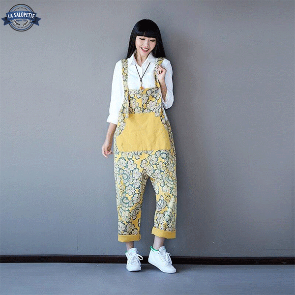 Tuinbroek Vintage Dames Japanse Stijl