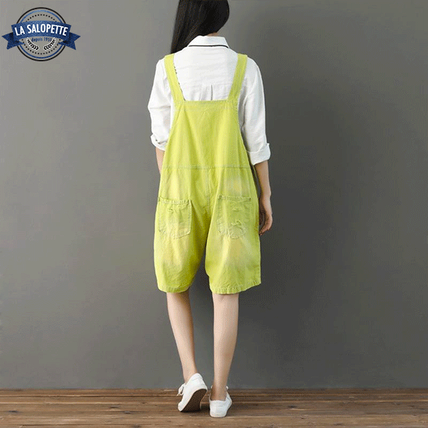 Tuinbroek Short Geel Biru