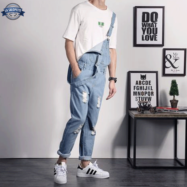 Tuinbroek Jeans Gescheurd Versa