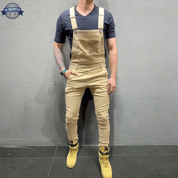 Tuinbroek Jeans Beige Colombia