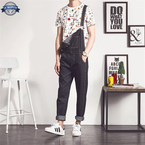 Tuinbroek Jeans Heren Trend Vintage