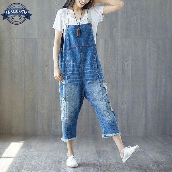 Tuinbroek Jeans Pantacourt Himeji