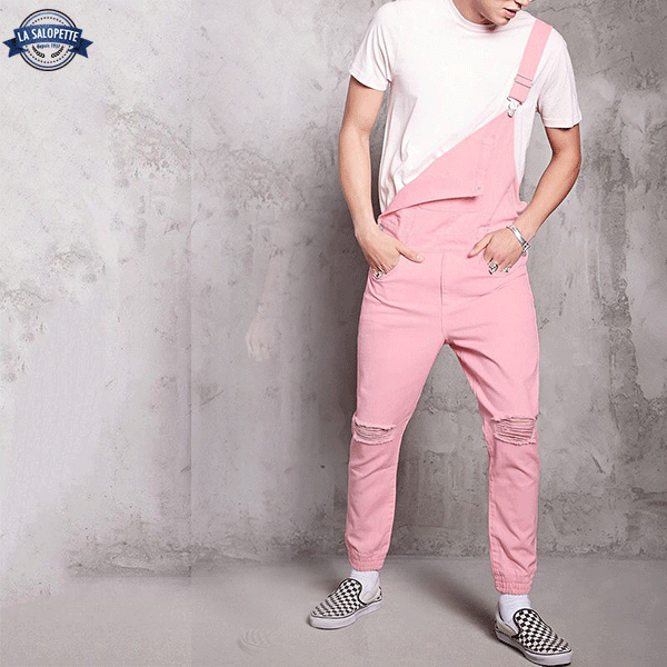 Tuinbroek Jeans Roze Equality™