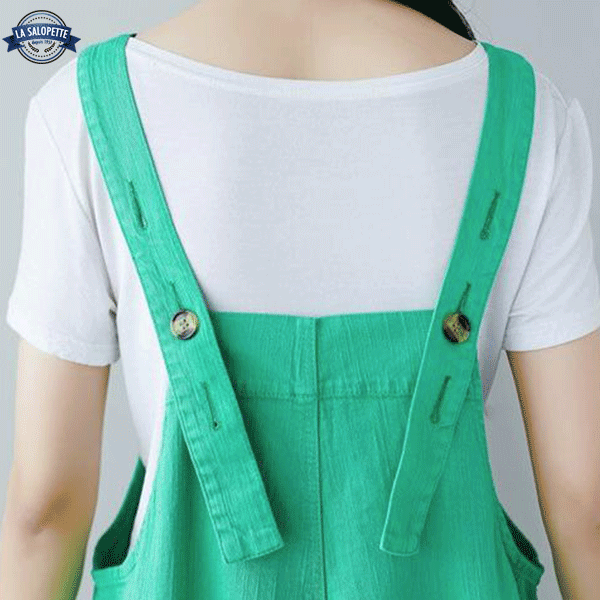 Tuinbroek Jeans Groen Kawaii