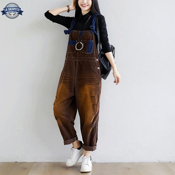 Tuinbroek Jeans Bruin Tawny