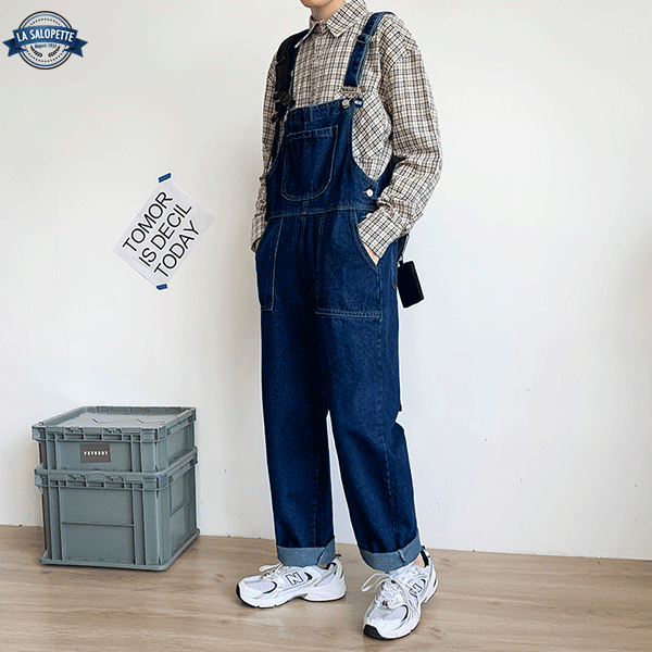 Salopette Pantalon Bleue