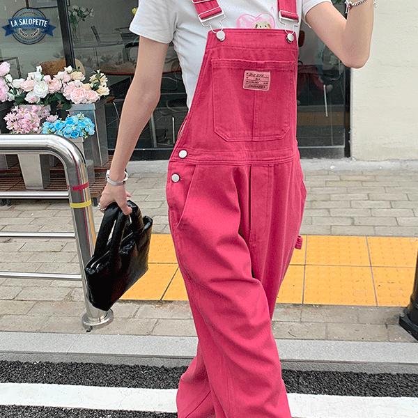 Tuinbroek Jeans Pink Lina