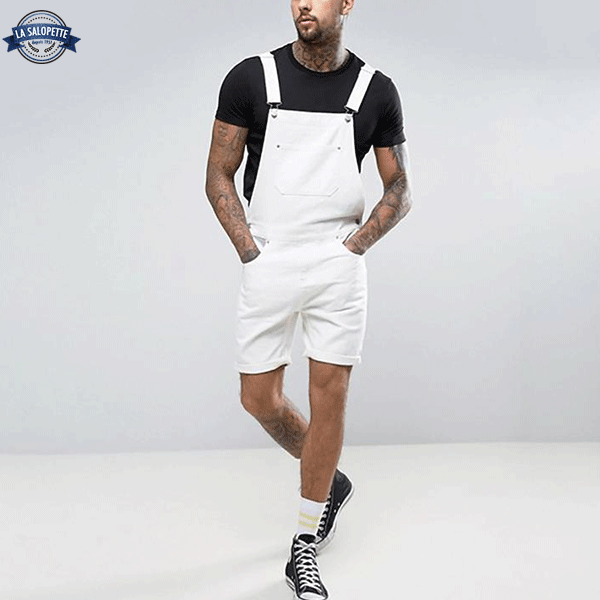Tuinbroek Short Wit Spirit Heren