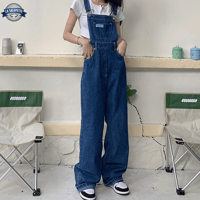 Salopette Taille Haute Bleue