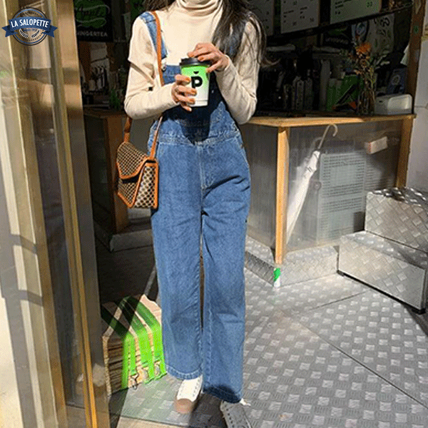 Tuinbroek Jeans Blauw Denim Milano